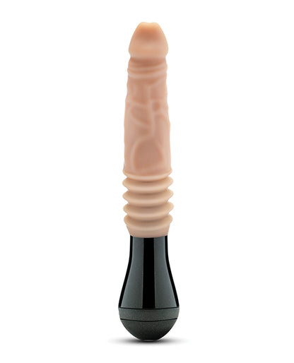 Blush Dr. Skin Silicone Dr. Knight Thrusting Gyrating Vibrating Dildo - Beige