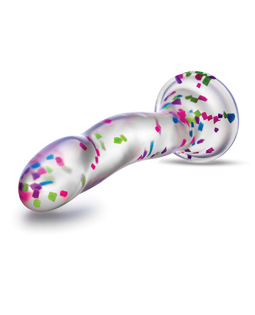 Blush Neo Elite Hanky Panky 7" Confetti Dildo - Glow in the Dark