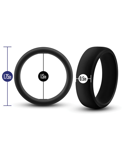 Blush Performance Silicone Go Pro Cock Ring - Black