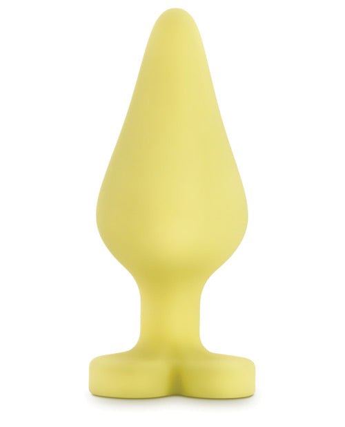 Blush Play With Me Naughty Candy Heart Spank Me Plug - Yellow