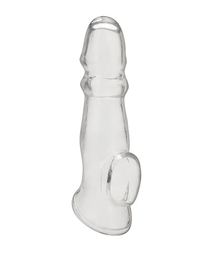 Blue Line C & B 6.75" Girthy Penis Enhancing Sleeve Extension - Clear