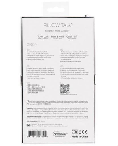 Pillow Talk Cheeky Wand - Teal