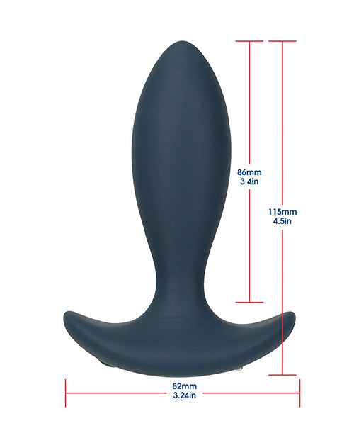 Lux Active Throb Anal Pulsating Massager w/Remote - Dark Blue