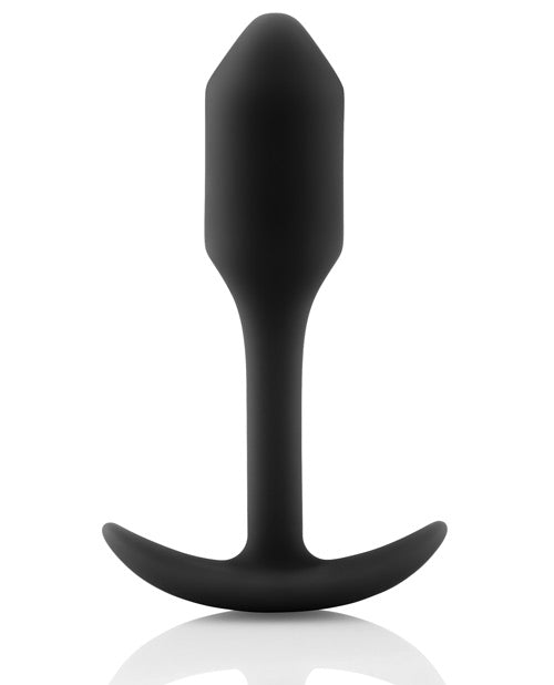 B-Vibe Weighted Snug Plug 1 - 55 g Black