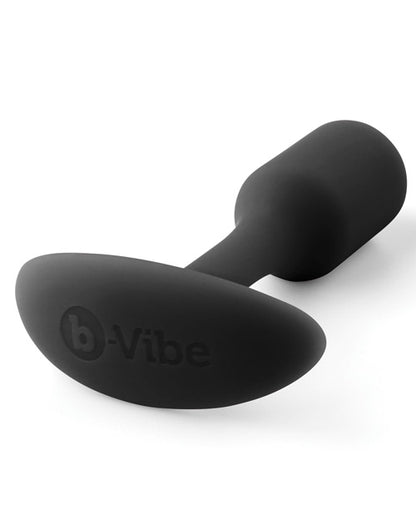 B-Vibe Weighted Snug Plug 1 - 55 g Black