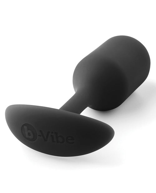 B-Vibe Weighted Snug Plug 2 - 114 g Black