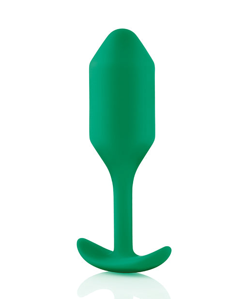 B-Vibe Weighted Snug Plug 2 - 114 g Green