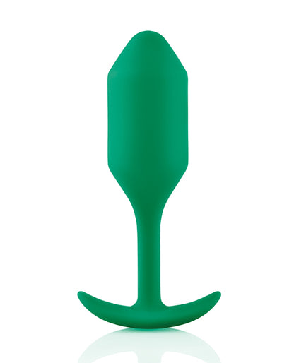 B-Vibe Weighted Snug Plug 2 - 114 g Green