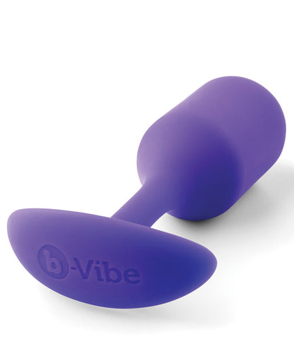 B-Vibe Weighted Snug Plug 2 - 114 g Purple