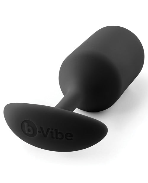 B-Vibe Weighted Snug Plug 3 - 180 g Black