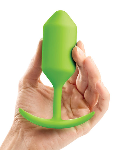 B-Vibe Weighted Snug Plug 3 - 180 g Lime