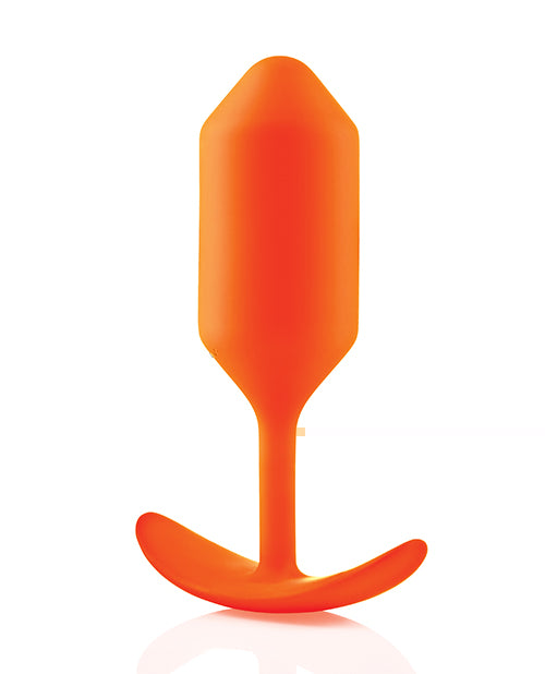 B-Vibe Weighted Snug Plug 3 - 180 g Orange