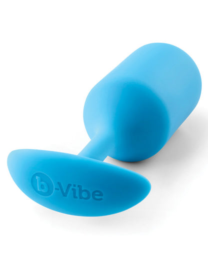 B-Vibe Weighted Snug Plug 3 - 180 g Teal