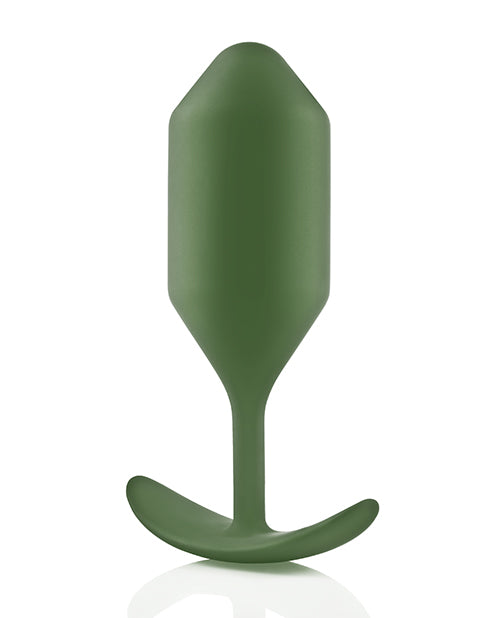 B-Vibe Weighted Snug Plug 4 - 256 g Army