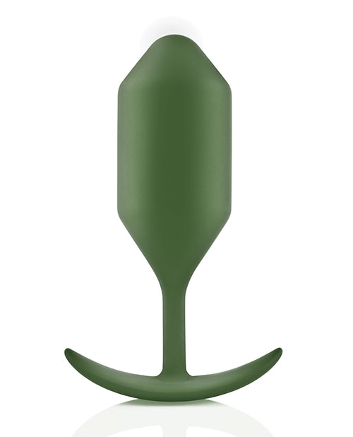 B-Vibe Weighted Snug Plug 4 - 256 g Army