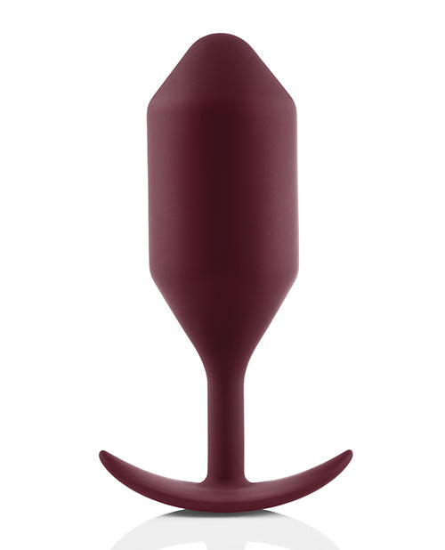 B-Vibe Weighted Snug Plug 5 - 350 g Dark Red