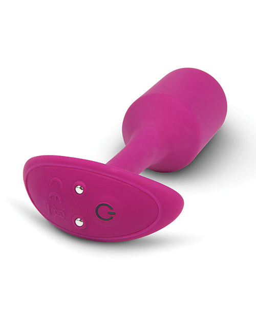 B-Vibe Vibrating Weighted Snug Plug M - 112 g Rose