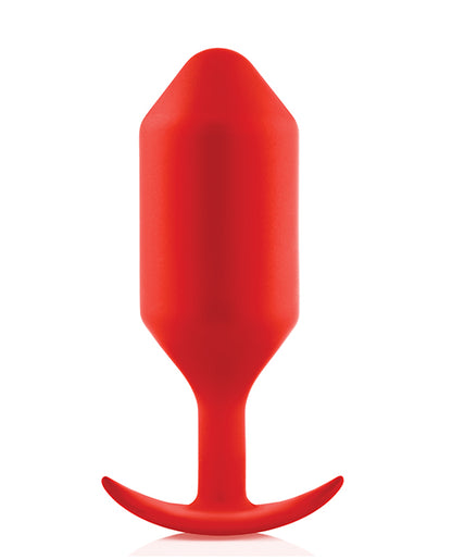 B-Vibe Weighted Snug Plug 6 - 515 g Red