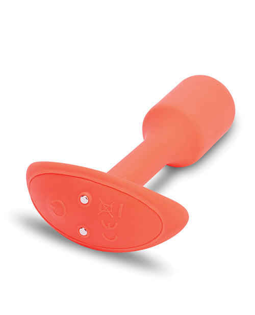 B-Vibe Vibrating Snug Plug - Small Orange