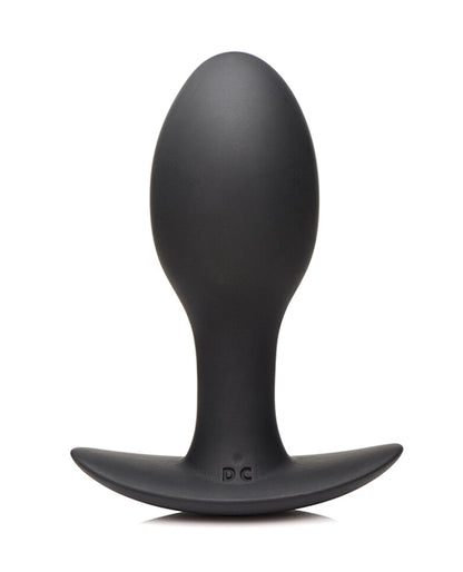 Curve Toys Rooster Rumbler Vibrating Silicone Anal Plug Large - Black