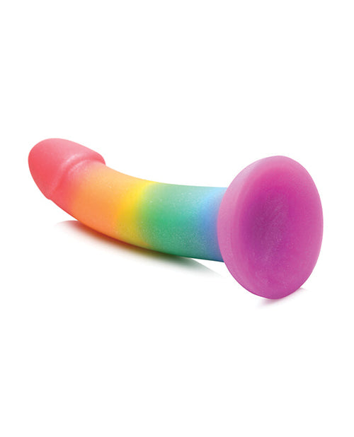 Curve Toys Simply Sweet 6.5" Phallic Rainbow Dildo