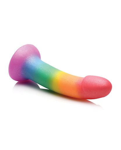 Curve Toys Simply Sweet 6.5" Phallic Rainbow Dildo