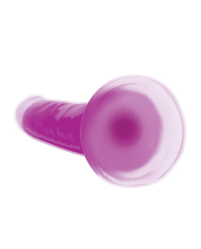 Curve Toys Lollicock 7" Glow In The Dark Silicone Dildo - Purple