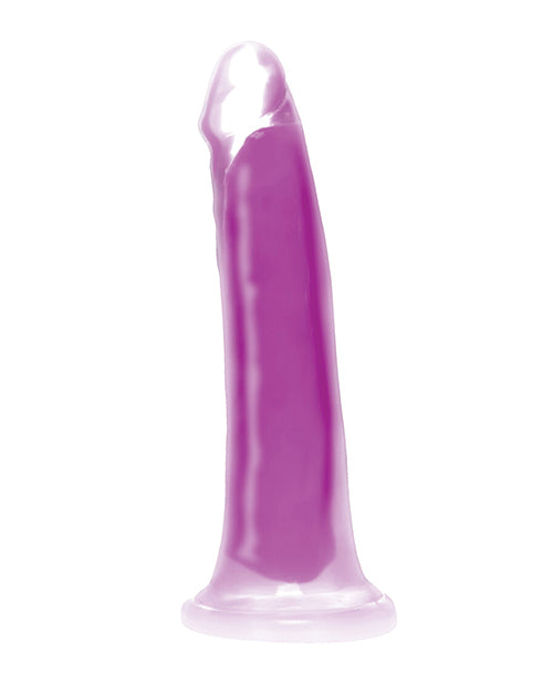 Curve Toys Lollicock 7" Glow In The Dark Silicone Dildo - Purple