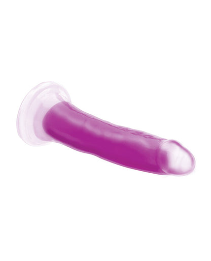 Curve Toys Lollicock 7" Glow In The Dark Silicone Dildo - Purple