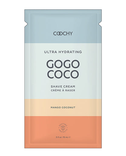 COOCHY Ultra Hydrating Shave Cream Foil - .35 oz Mango Coconut