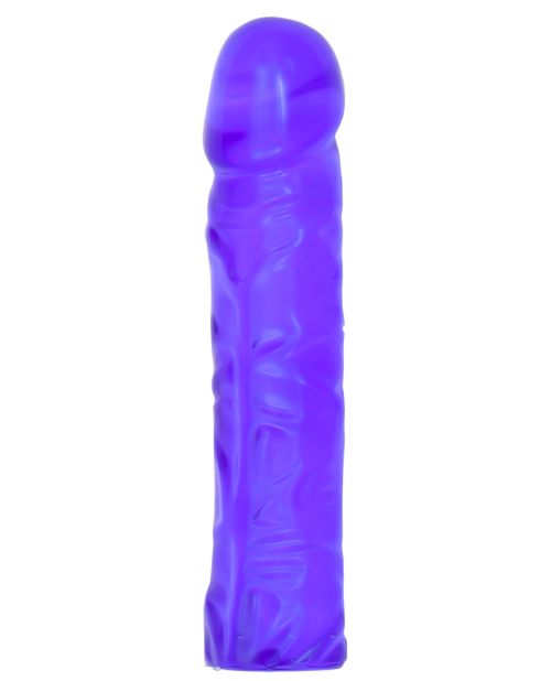 Crystal Jellies 8" Classic Dildo - Purple