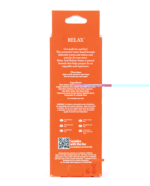 Relax Anal Relaxer - 2 oz Tube