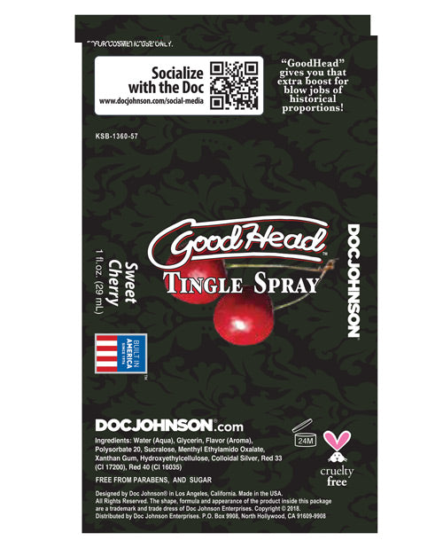 GoodHead Tingle Spray - Sweet Cherry