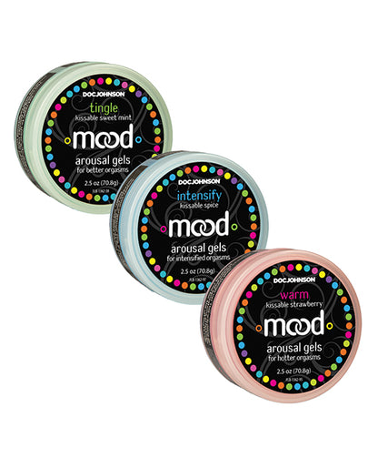 Mood Lube Kissable Foreplay Gels - 2 oz Asst. Flavors Pack of 3