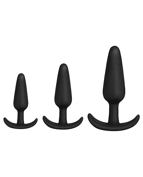 Mood Naughty 1 Anal Trainer Set - Black Set of 3