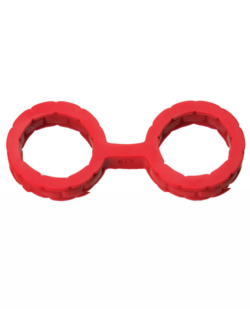 Japanese Bondage Silicone Cuffs Small - Red