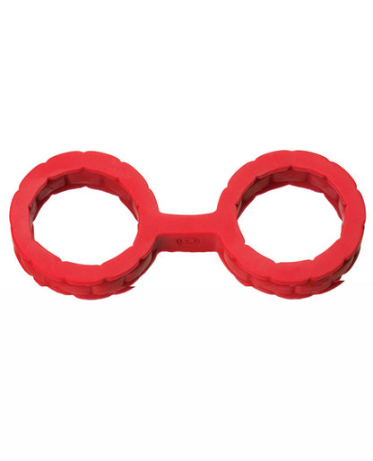 Japanese Bondage Silicone Cuffs Small - Red