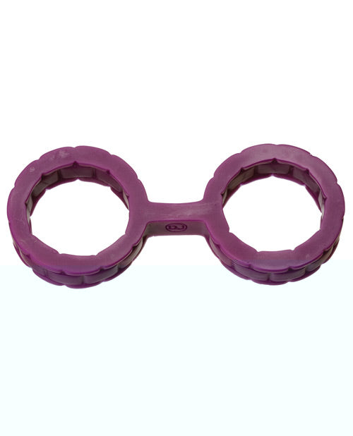 Japanese Bondage Silicone Cuffs Small - Purple