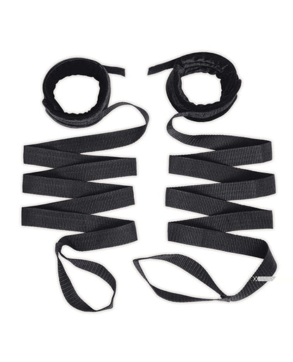 Lux Fetish 4 Pc Bondage Strap & Flogger Kit