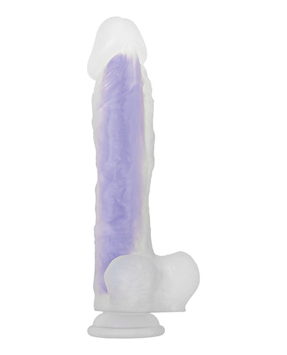 Evolved Luminous Dildo Stud Non Vibrating - Purple