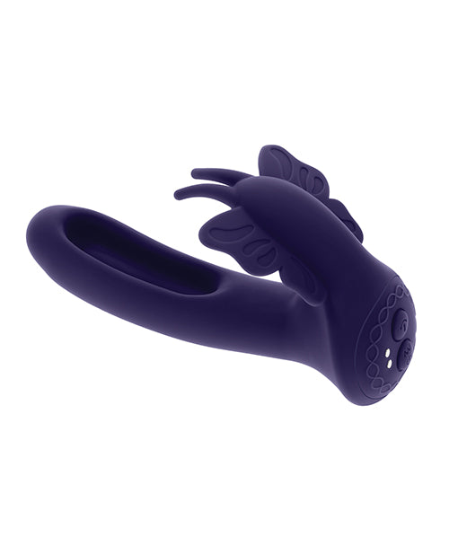 Evolved Lord of the Wings Flapping & Vibrating Stimulator - Purple