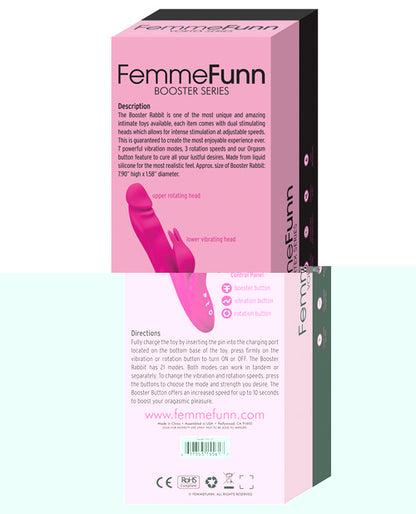 Femme Funn Booster Rabbit - Pink