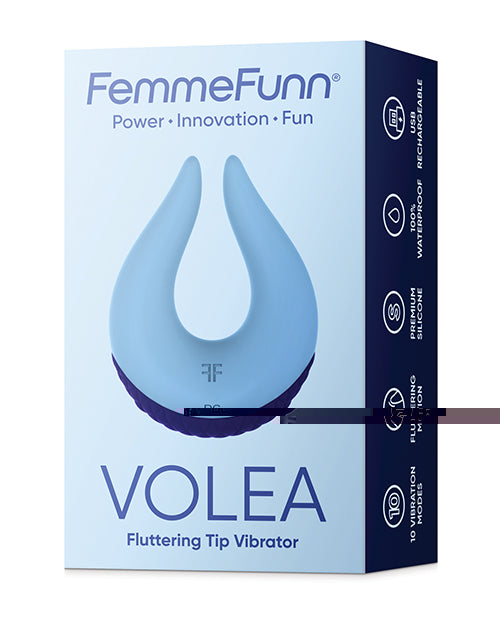 Femme Funn Volea Fluttering Tip Vibrator - Light Blue