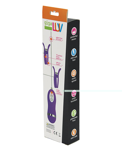 GigaLuv Vibro Clamps - 10 Functions Purple