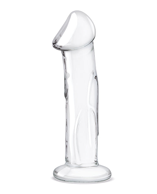 Glas 6" Dildo w/Veins & Flat Base