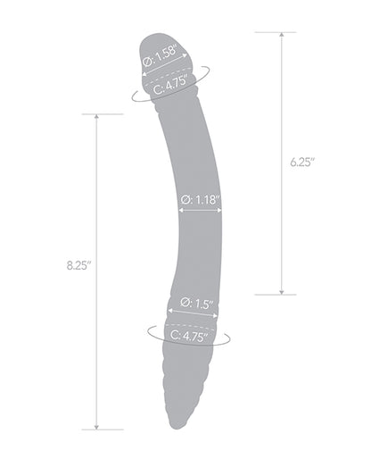 Glas 11" Double-sided Dildo G-Spot & P-Spot Stimulation