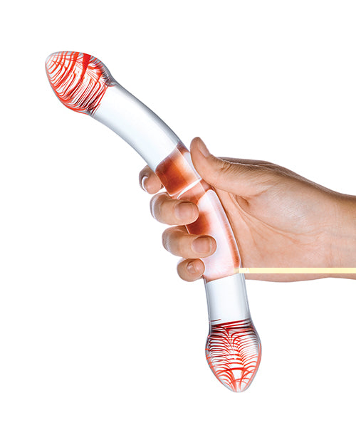 Glas Red Head Double Glass Dildo