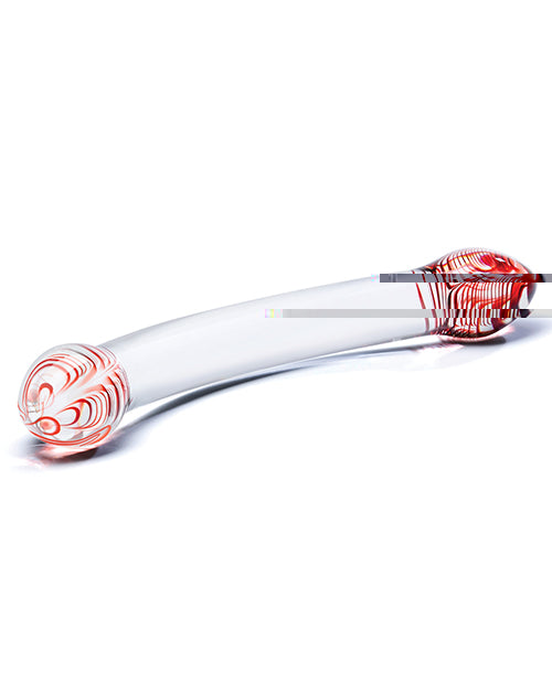 Glas Red Head Double Glass Dildo