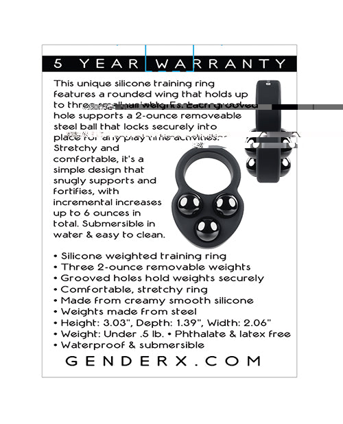 Gender X Workout Ring - Black