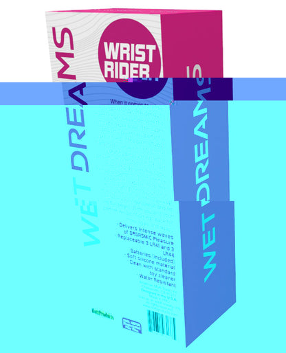 Wet Dreams Wrist Rider Finger Play Sleeve w/ Wrist Strap - Blue